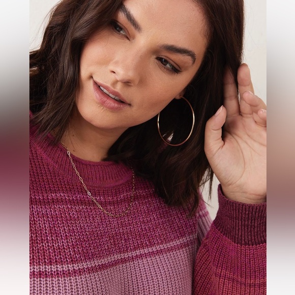 VGUC 2X Penningtons Layered Pink Knitted Sweater - Picture 4 of 11